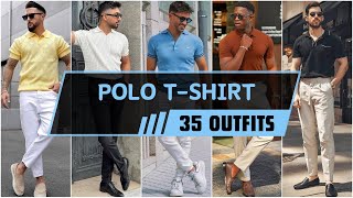 35 Ways to Style Polo T-Shirts for Summer 2024 | Men's Fashion