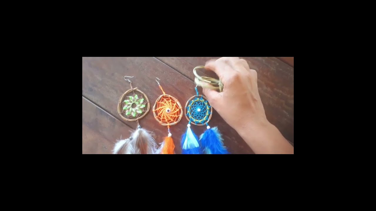 argolas de cipó para brinco de filtros dos sonhos.