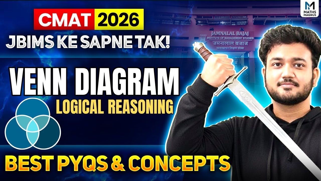 Venn Diagram CMAT 2026 🔥 | 1-2 Sure Questions Every Year | Full Logic in 1 Video | Ayush Sir