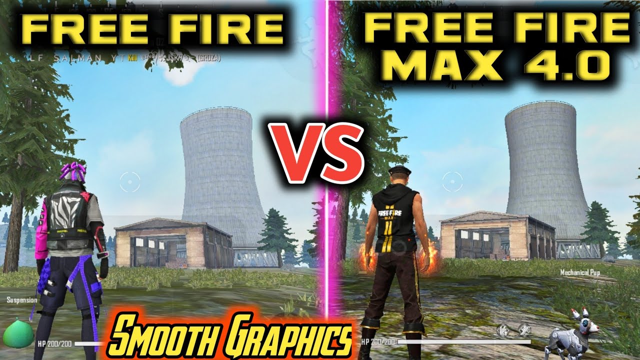 Free Fire e Free Fire MAX: veja a comparação gráfica entre os dois