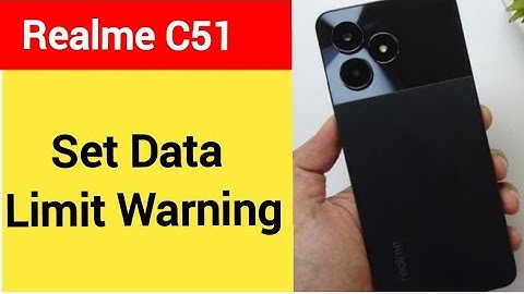 how to set data limit warning,realme C51  me data limit kaise set karen