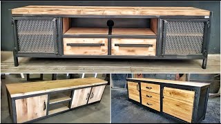 Modern TV Stand Design | Metal furniture and Wood Ideas