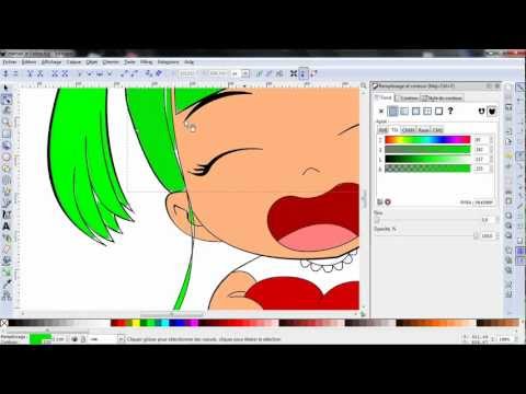 Création d'un tee-shirt chibi "maman je t'aime" partie 3 : Colorisation