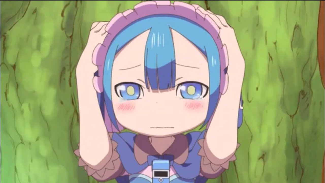 Marulk getting scared by Ozen (Made in abyss ova 1)