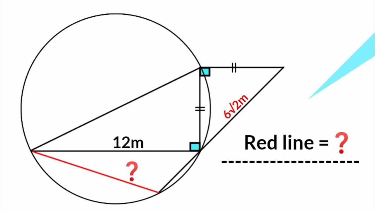 the best method for calculating redline length| (Fun Geometry Problem ...