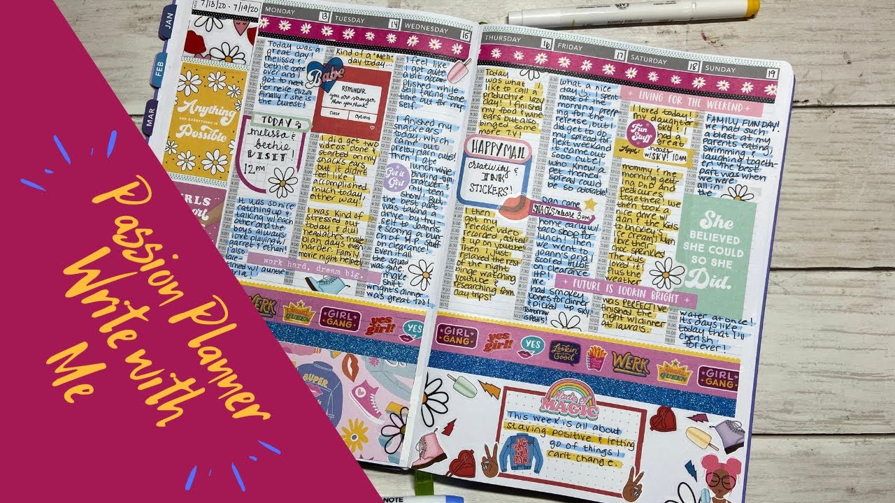 PASSION PLANNER | Write with me | After the Pen | That Pixie Planner Life