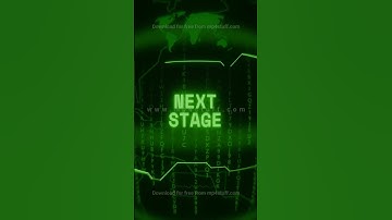 NEXT STAGE   Retro CRT green screen glitch text animation