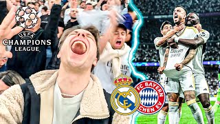 Real Madrid vs Bayern Monaco - UCL Semifinale | REMONTADA STORICA AL BERNABÉU 😱🤯 | Champions vlog