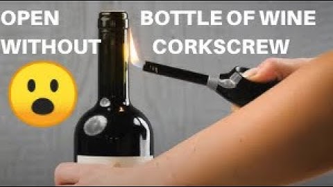 how to open bottle of wine without a corkscrew Easy Life Hacks by CRAFTS IDEAS