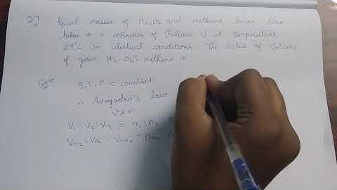 Equal masses of H2, O2, Methane have been taken in a container of volume V at temperature of .......