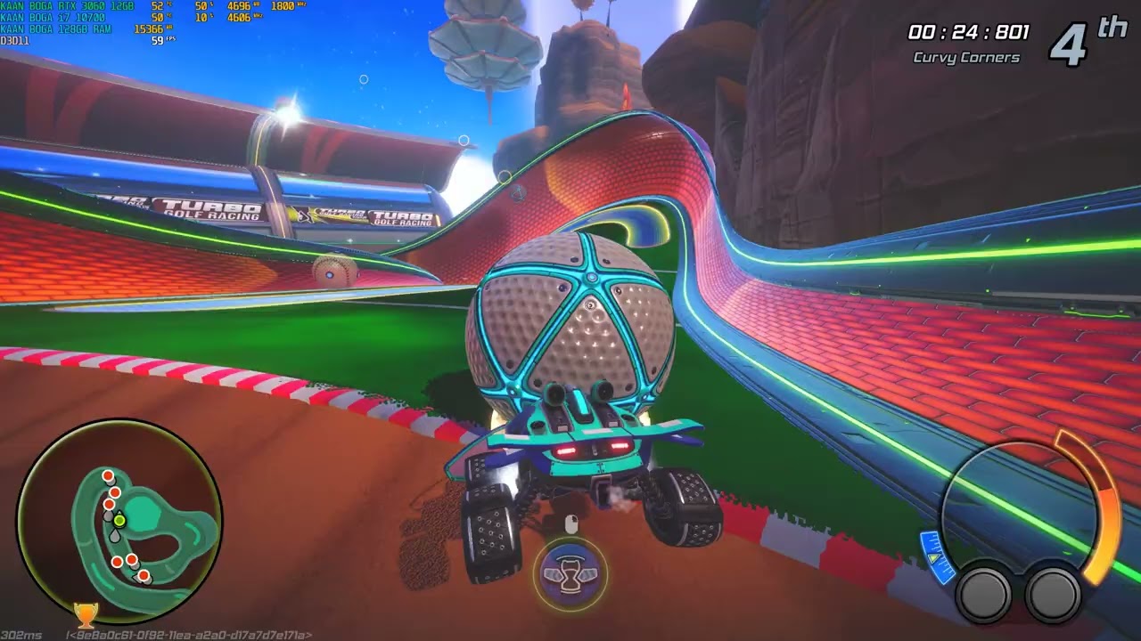 Turbo Golf Racing Gameplay - Online Match