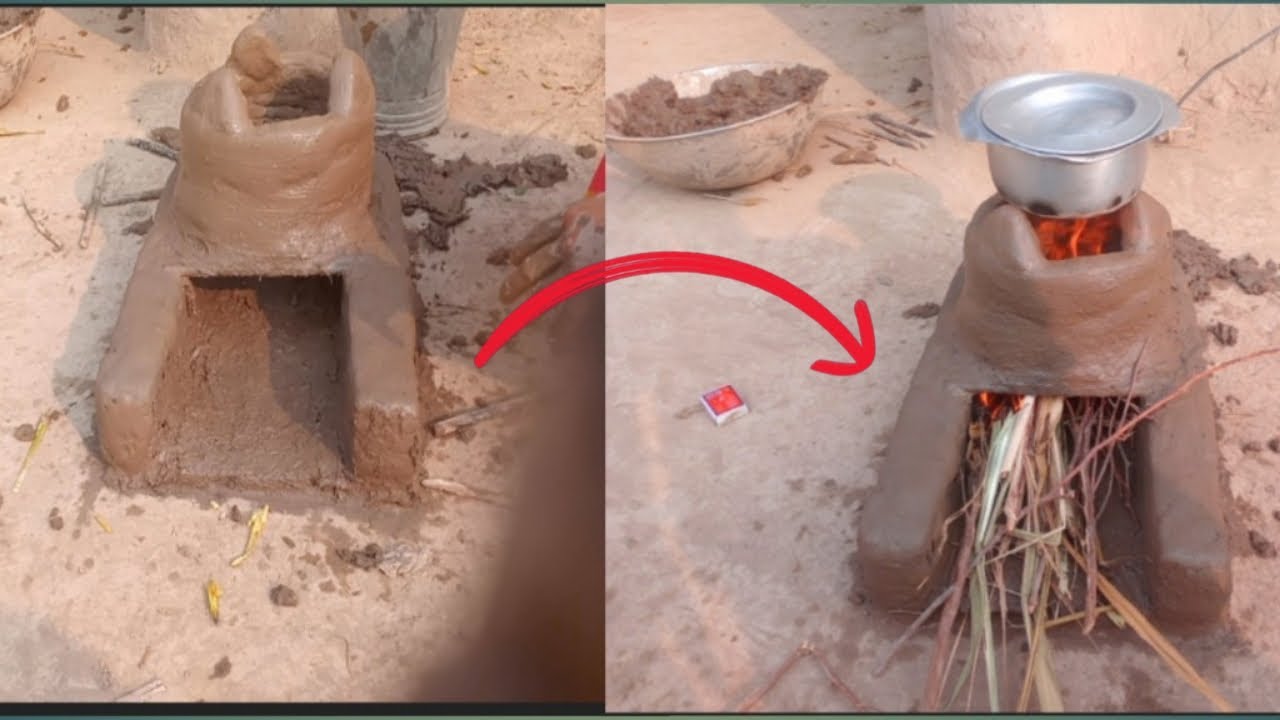 How To Make Traditional Village Kitchen Design |Chulha Technique ...