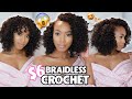 $6 CURLY VERSATILE BRAIDLESS CROCHET!! Watch Me Slay This Cheap Kanekalon Hair - Flexi Rod Set