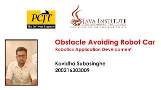 Details Obstacle Avoiding Robot Car | Java Institute | PCJT Software Engineering | Robotics Guide