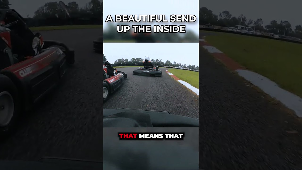 a beautiful send up the inside #racing #karting #kartracing  #racer