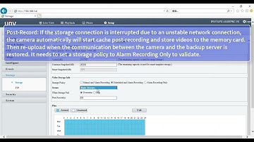 How to configuration setup  storage of UNV IPC about basic operations  684 X 1280