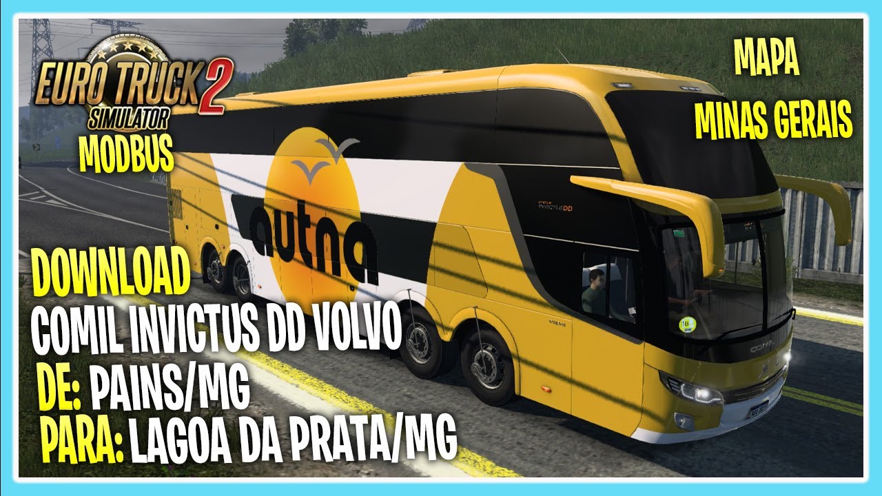 Mod Ônibus. Euro Truck Simulator 2 , Mod Bus