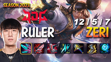 JDG Ruler ZERI vs EZREAL ADC - Patch 13.17 KR Ranked