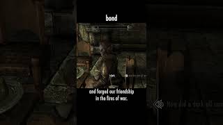 bond — The Elder Scrolls V: Skyrim dialogue scene