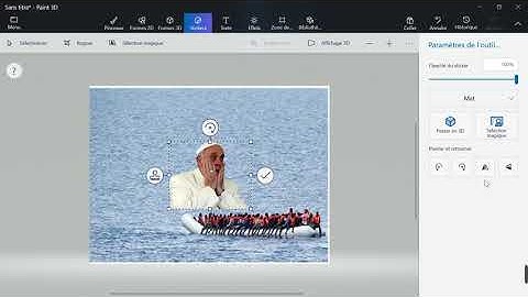 Comment détourer une image avec PAINT 3D