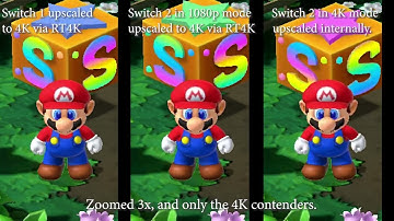 Switch 2: Built in upscaling vs Retrotink 4K comparison
