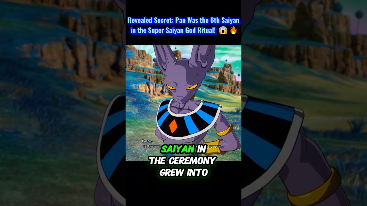 Раскрытый секрет: Пан был шестым Сайяном в Ритуале Бога Супер Сайяна! 😱🔥 
