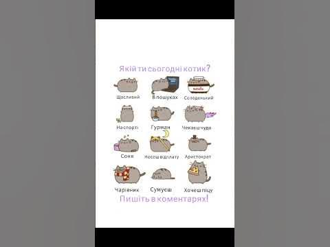 Якій ти сьогодні котик? Пишіть у коментрях! - YouTube