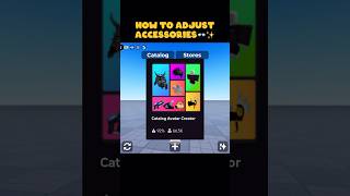 Famous How to adjust accessories #catalogavatarcreator #roblox #tutorial #pizzabutnosauce Net Worth