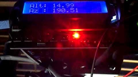 Arduino mega measuring alt/az of scope