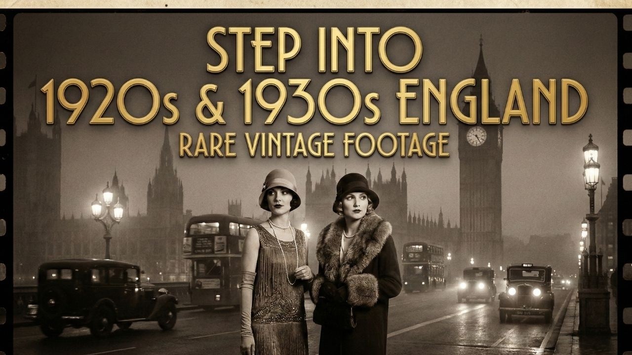 Step Into 1920s & 30s England – Rare Vintage Footage
