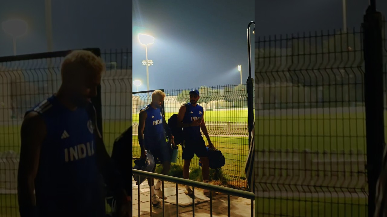Hardik Pandya & Axar Patel coming out after intense practice session before first Asia cup Match 💪🏻🔥