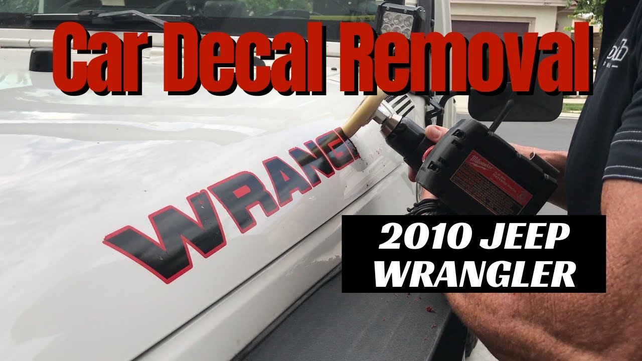 Car Decal Removal: 2010 Jeep Wrangler