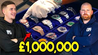 Hand Delivering A Rolex Pepsi & £1 Million Case of Watches For A Client | Welcome To GMG Watches