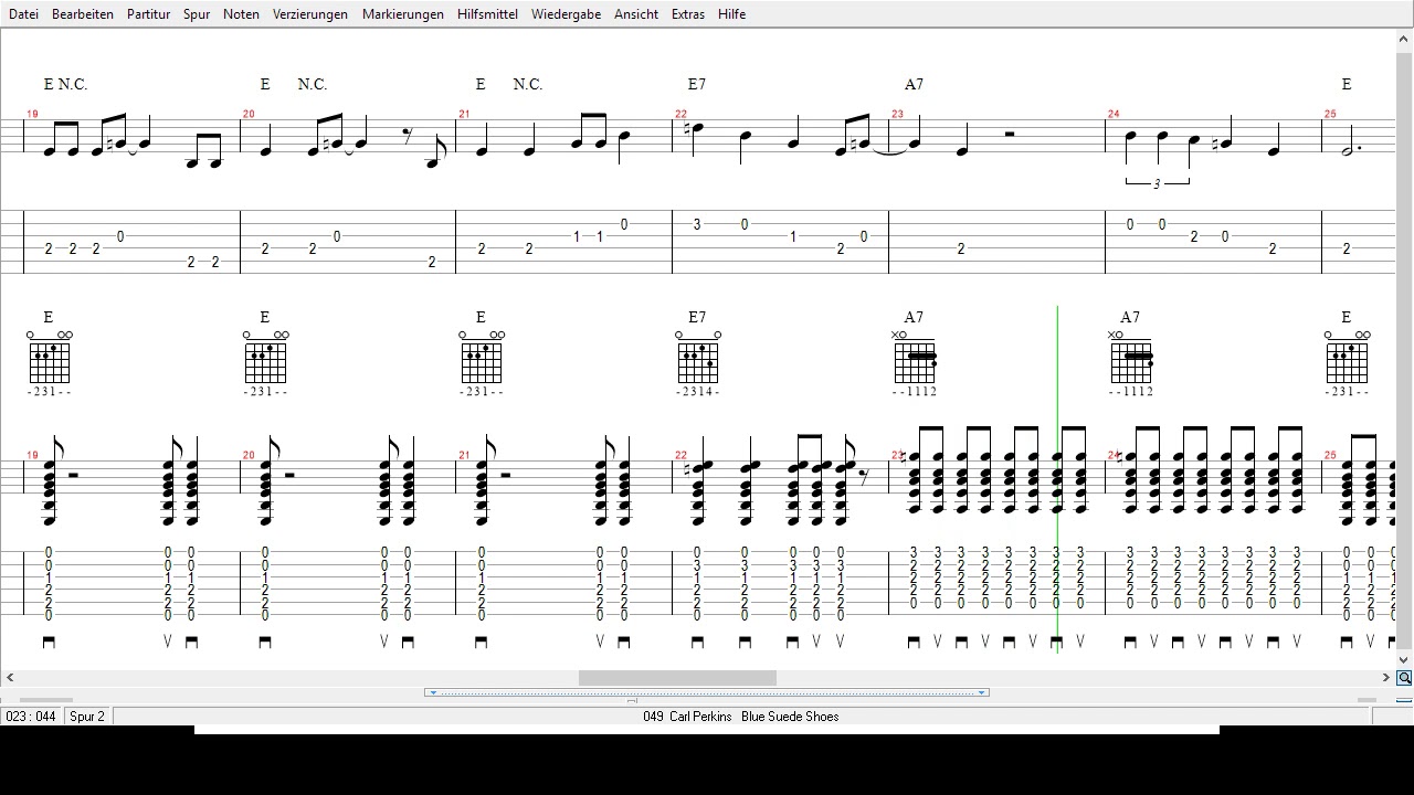 Carl Perkins Blue Suede Shoes Tabs YouTube