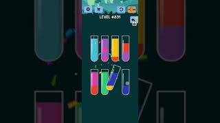 Water Color Sort Level 4831 Solution Gameplay