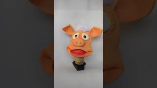Porco Astolfo Cocoricó Chapéu Em Espuma 3D Espumas.
