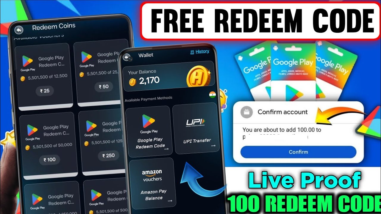FREE REDEEM CODES INSTANT 🤩 | 250 REDEEM CODE FREE | HOW TO GET GOOGLE PLAY STORE REDEEM CODES FREE