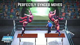 Perfectly Synced Moves of WWE Smackdown Here Comes The Pain