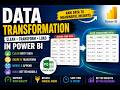 Learn Power Query and Data Transformation in Power BI | Power BI ETL Process Explained with Examples