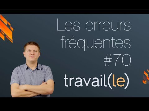 Vidéo: Différence Entre Le Travail Et Le Travail