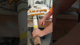 Rudder Bearing replaced in NZ boat yard