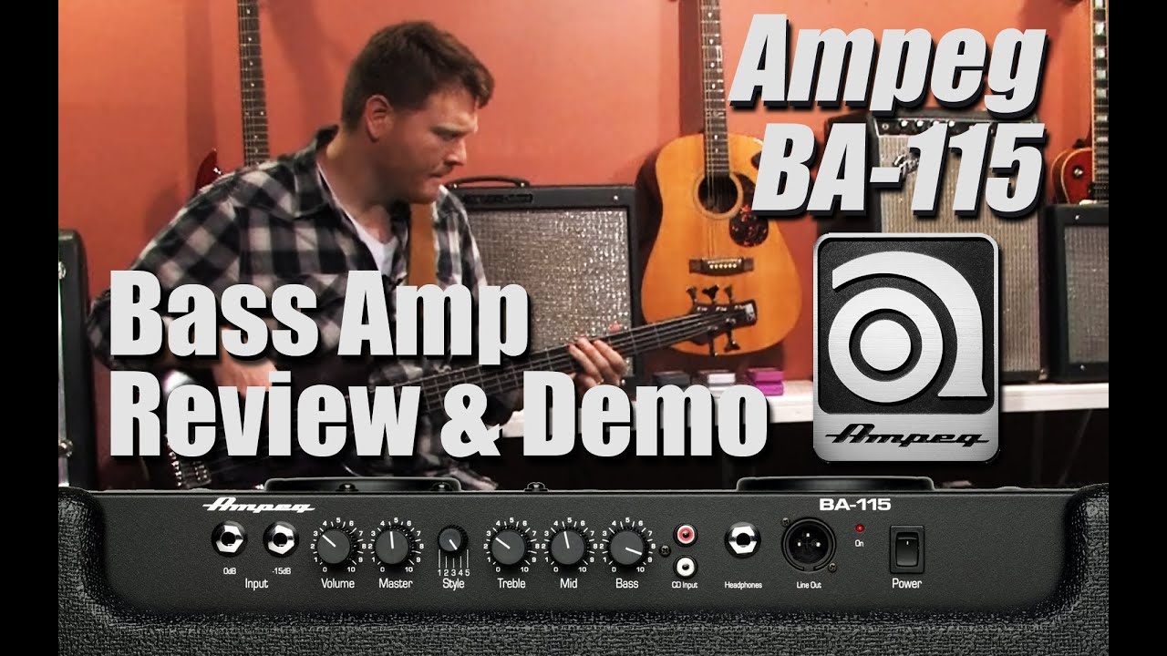 Ampeg BA-115 Bass Amp Review & Demo - YouTube