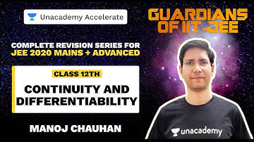 Guardians Of IIT-JEE | Continuity and Differentiability | MC Sir | JEE 2020 Maths
