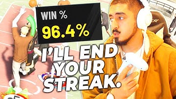 96.4% Win Post Scorer was on a 40 win streak, so I pulled up (NBA 2K20)