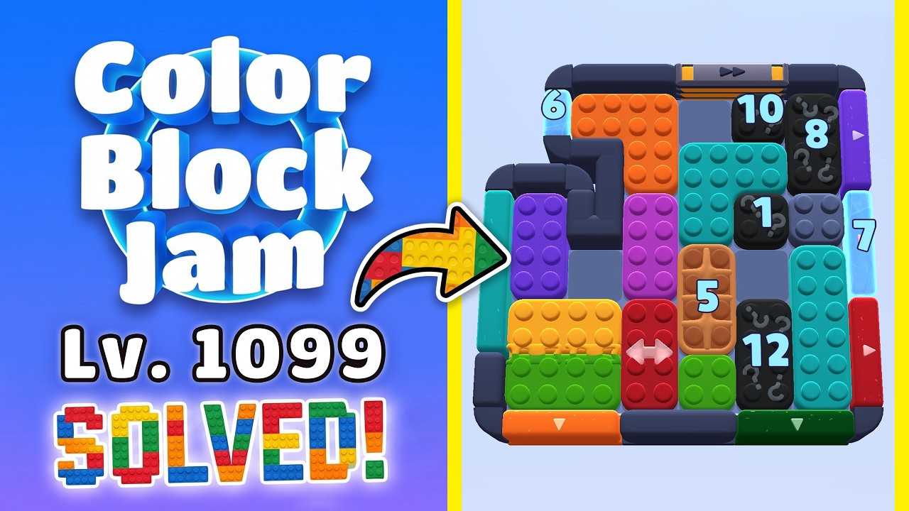 1098 Color Color Block Jam Level 1097 Walkthrough (1098 & 1099) | HARD LEVELS! 🚧 ...