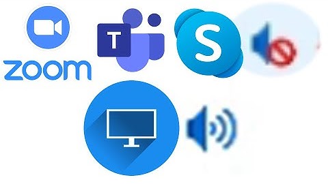 How to mute or decrease the volume of Zoom, Teams, Skype or Webex audio without muting computer
