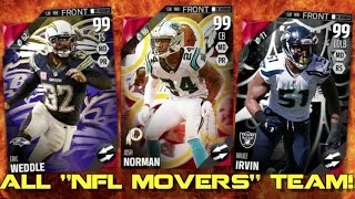 ALL "NFL MOVERS" TEAM! 99 OVR JOSH NORMAN, BRUCE IRVIN, & MORE! Madden Ultimate Team 16