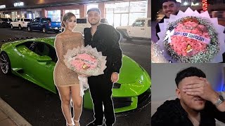 SURPRISED MY GIRLFRIEND WITH A LAMBORGHINI FOR OUR ANNIVERSARY!
