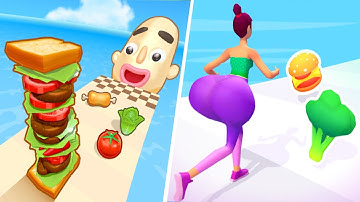 Sandwich Runner 🆚 Twerk Race 3d🧿🌺🌈Walkthrough Android IOS 2025 New Update Gameplay 2990