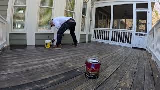 From Worn to Wow | Solid Color Deck Stain in Cordovan Brown